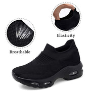 women's fashion trending air cushion elastic breathable running sneakers