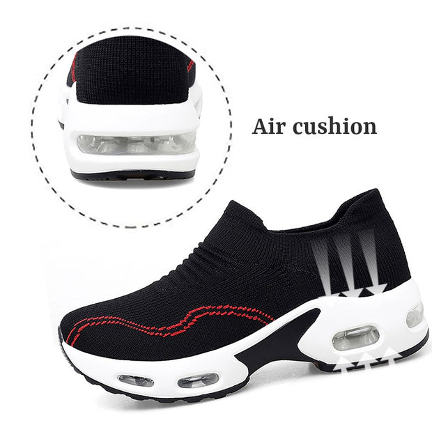 women's fashion trending air cushion elastic breathable running sneakers CL