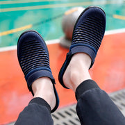 men's fashion joker summer breathable slip-on flat slippers