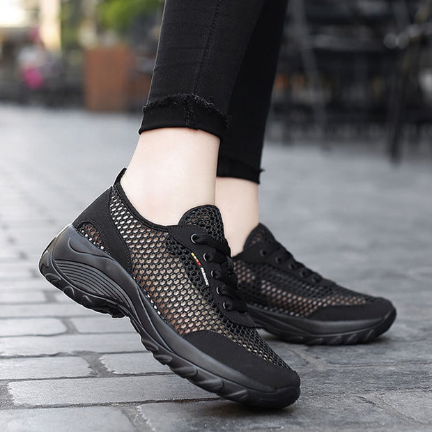 women's summer breathable lightweight elastic non-slip running sneakers