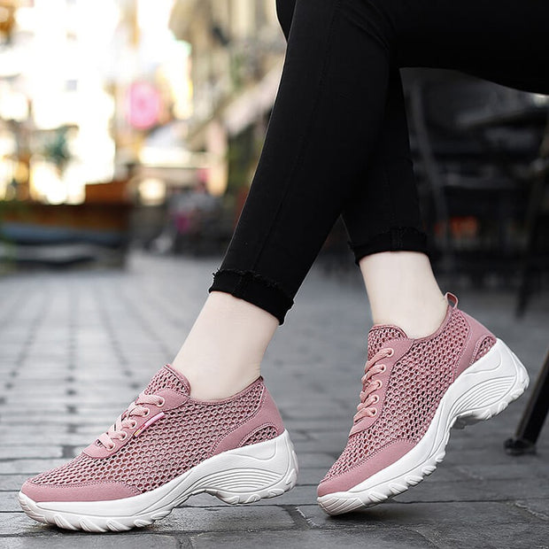 women's summer breathable lightweight elastic non-slip running sneakers