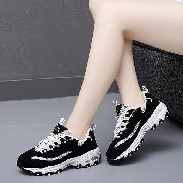 Women's non-slip comfortable trending versatile fashionable street sneakers
