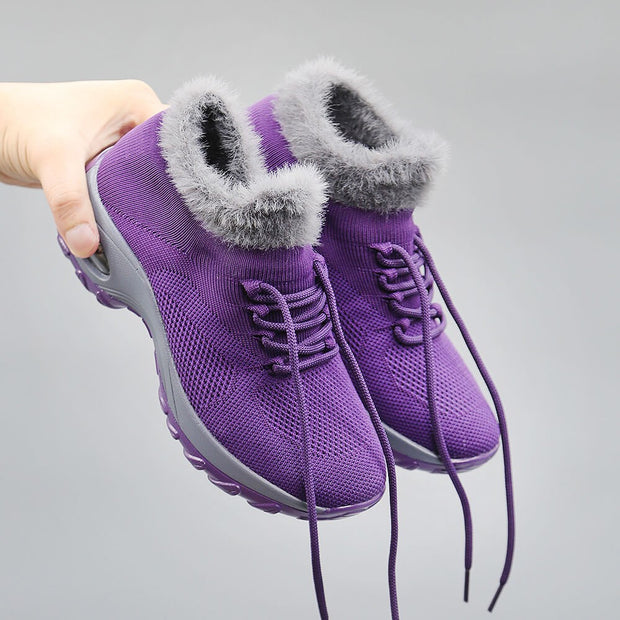 Women's Flying Woven Warm Non-slip  Breathable Comfortable shoe