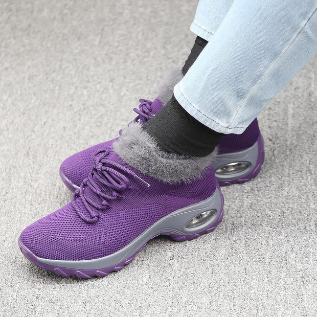 Women's Flying Woven Warm Non-slip  Breathable Comfortable shoe CL