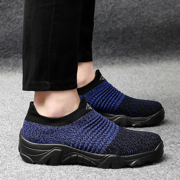 Men's elastic comfortable slip-on lightweight casual shoes