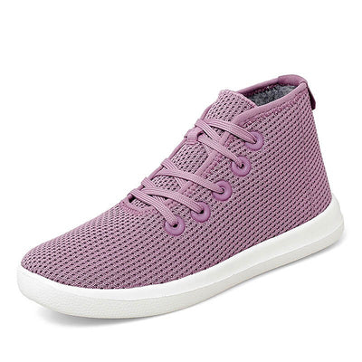 women's casual fashion flat breathable comfortable high top shoes