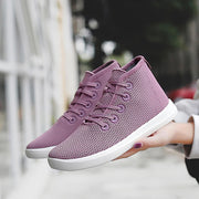 women's casual fashion flat breathable comfortable high top shoes