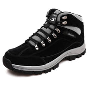 men winter thermal villi outdoor non-slip hiking high top shoes