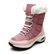 Women's winter warm villi comfortable air cushion elastic snow boots