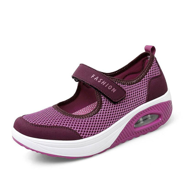 Women's stretchable breathable lightweight walking shoes CL