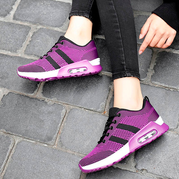 women's lightweight breathable casual flat sneakers