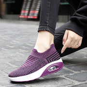 women's elastic stretchable lightweight breathable leisure running shoes Y