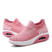 women's elastic stretchable lightweight breathable leisure running shoes