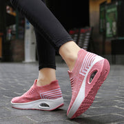 women's elastic stretchable lightweight breathable leisure running shoes Y