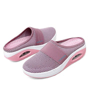 Women's breathable lightweight air cushion slip-on walking slippers CL