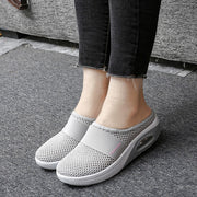 Women's breathable lightweight air cushion slip-on walking slippers CL