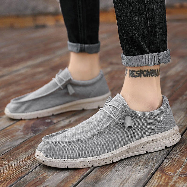 men's canvas casual fashion comfortable slip-on walking driving loafers