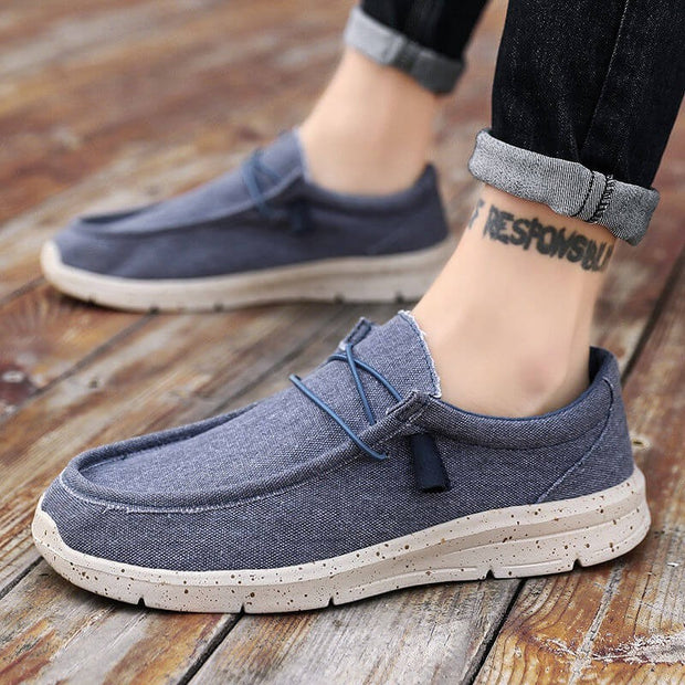 men's canvas casual fashion comfortable slip-on walking driving loafers