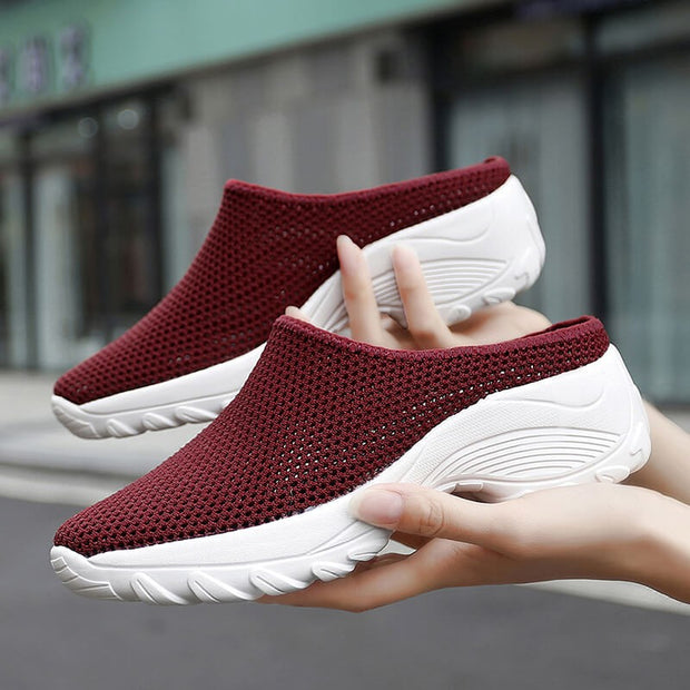 Women's Summer Fashion Simple Breathable Walking Street Slip-on Shoes CL