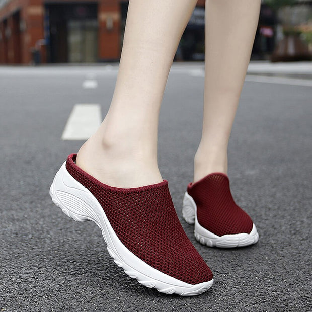 Women's Summer Fashion Simple Breathable Walking Street Slip-on Shoes