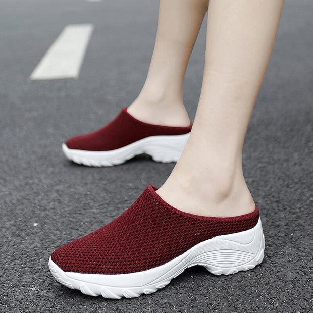 Women's Summer Fashion Simple Breathable Walking Street Slip-on Shoes