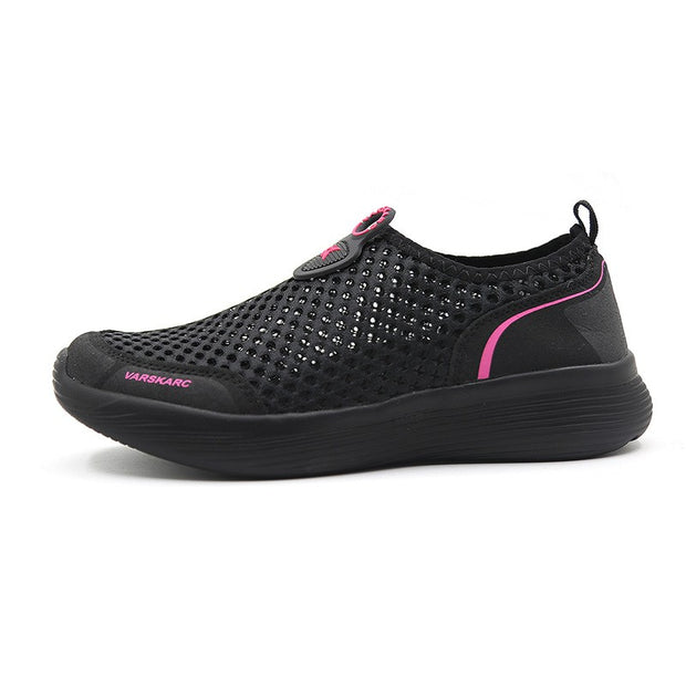 VARSKARC Women's Casual Walking Sneakers Lightweight Breathable Flat Shoes