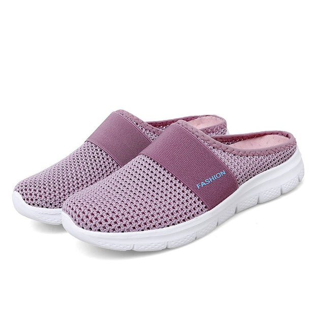 Women's stretchable breathable lightweight walking shoes