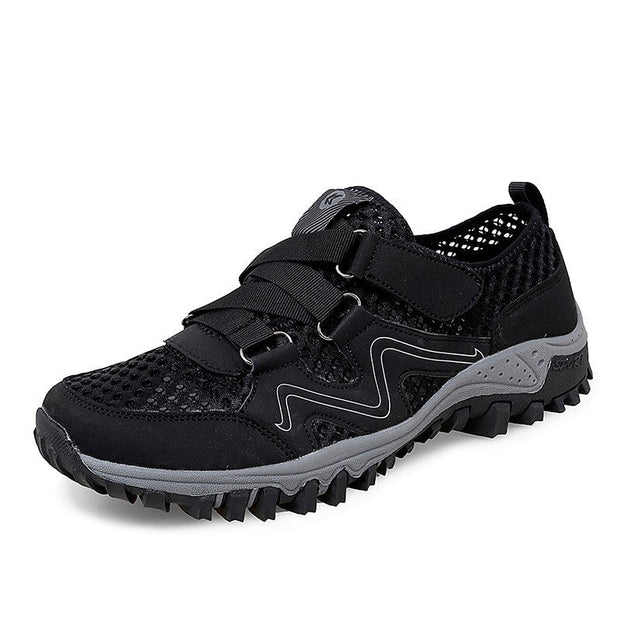 VARSKARC Men's Slip On Walking Sneakers Comfortable Hiking Shoes CL