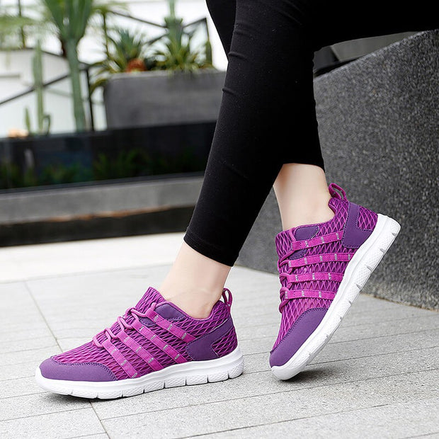 Women's Breathable Lightweight Leisure Shock Sneakers