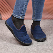 Women's Warm Wide Comfortable Soft Slip On Walking flat shoes